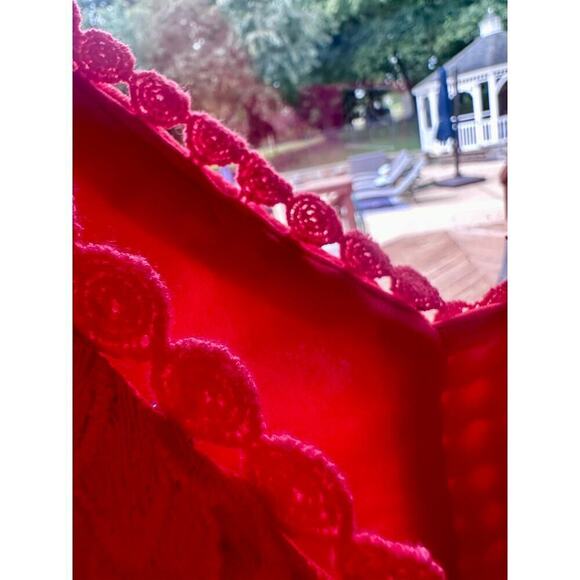 Soieblu Emotions Crochet Dress in Red - EUC - Picture 6 of 12